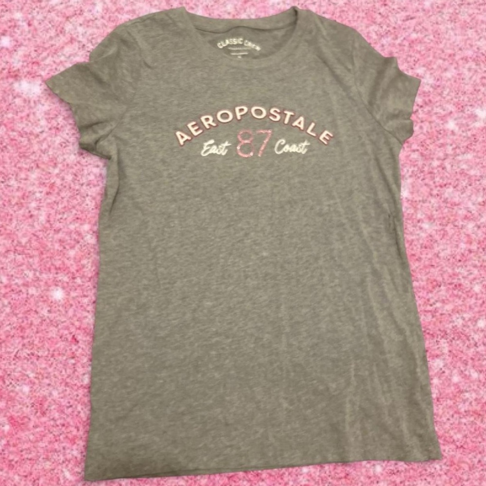 Aeropostale “East Coast 87” Classic Crew Tee – Gray – Size XL